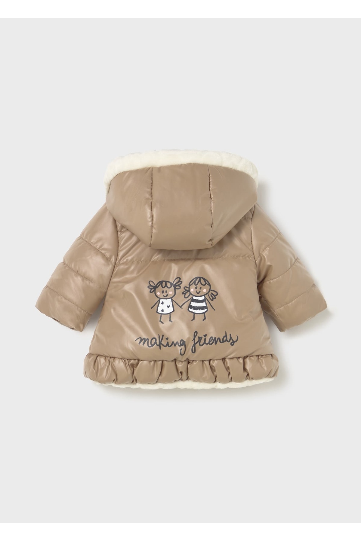 Mayoral Kız Bebek Çift Taraflı Peluş Mont 2404 fotoğrafı 3 (önizleme)