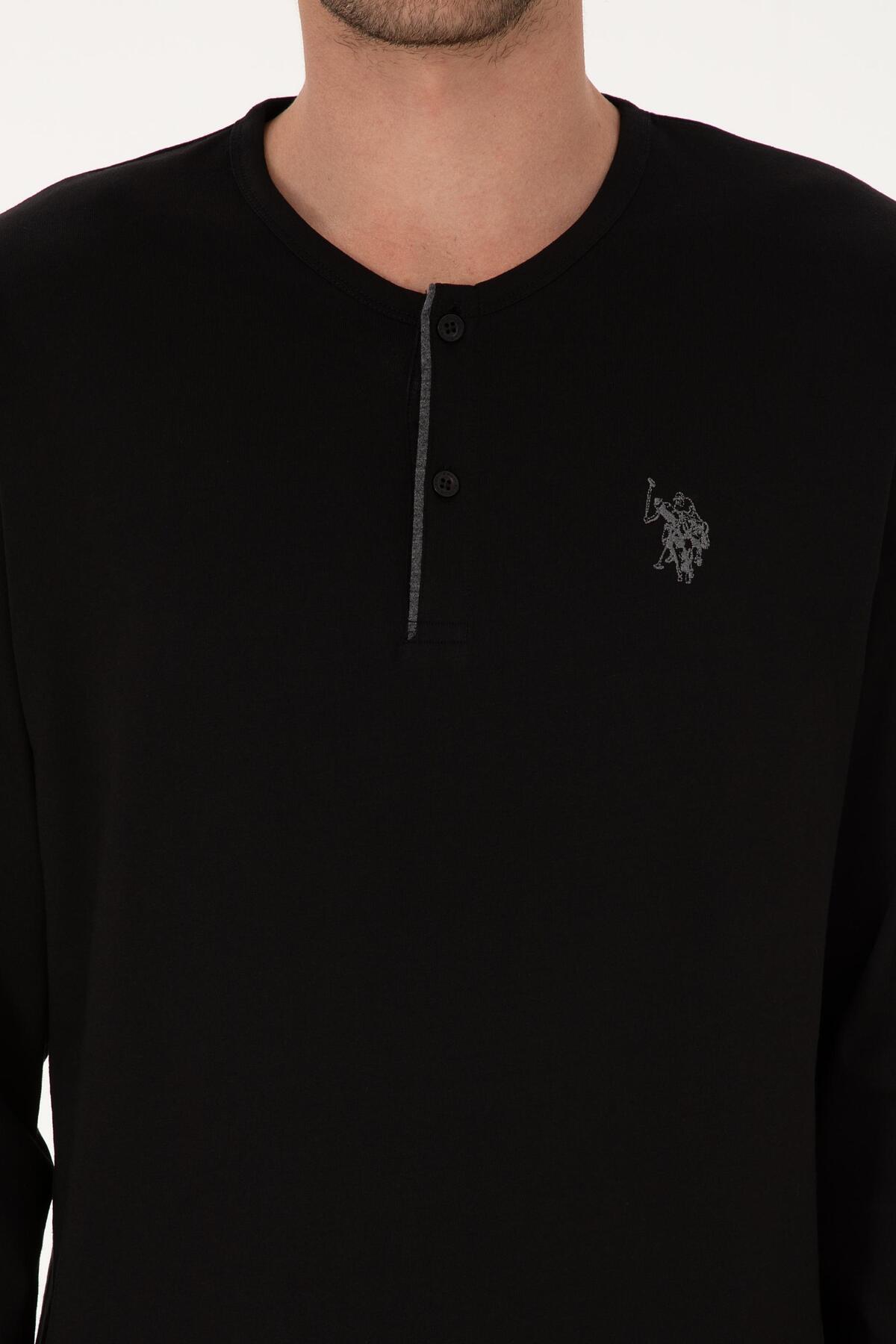ست پیژامه و لباس خواب مردانه یقه گرد | یو اس پولو U.S. Polo Assn. USPOLO18971EKPT TR - تصویر 6