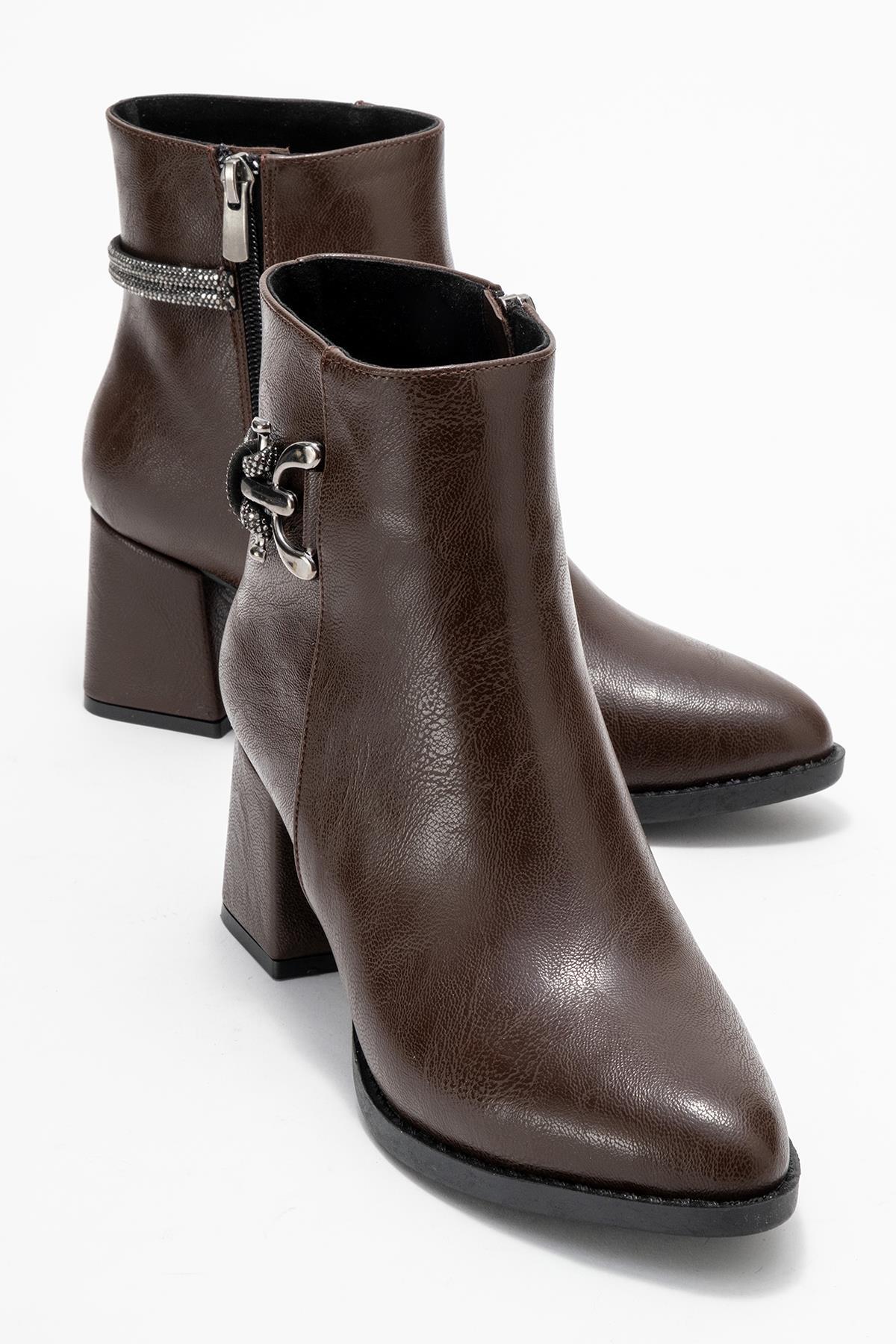 Women's Stone Boots BROWN SKIN