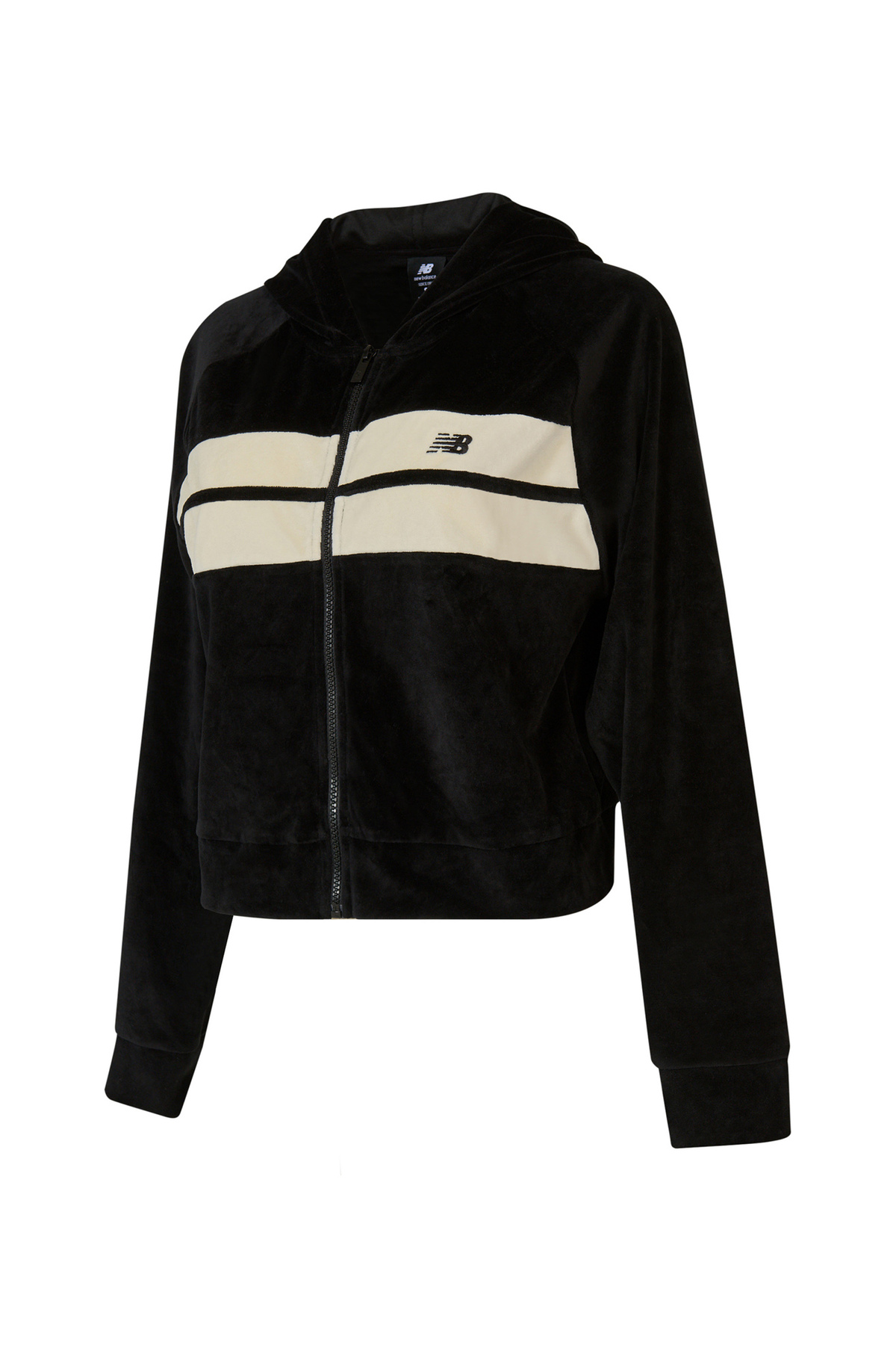 New Balance WNJ3506-BK Lifestyle Women Full Zip Siyah Regular Fit Düz Kadın Zip Ceket görsel 2