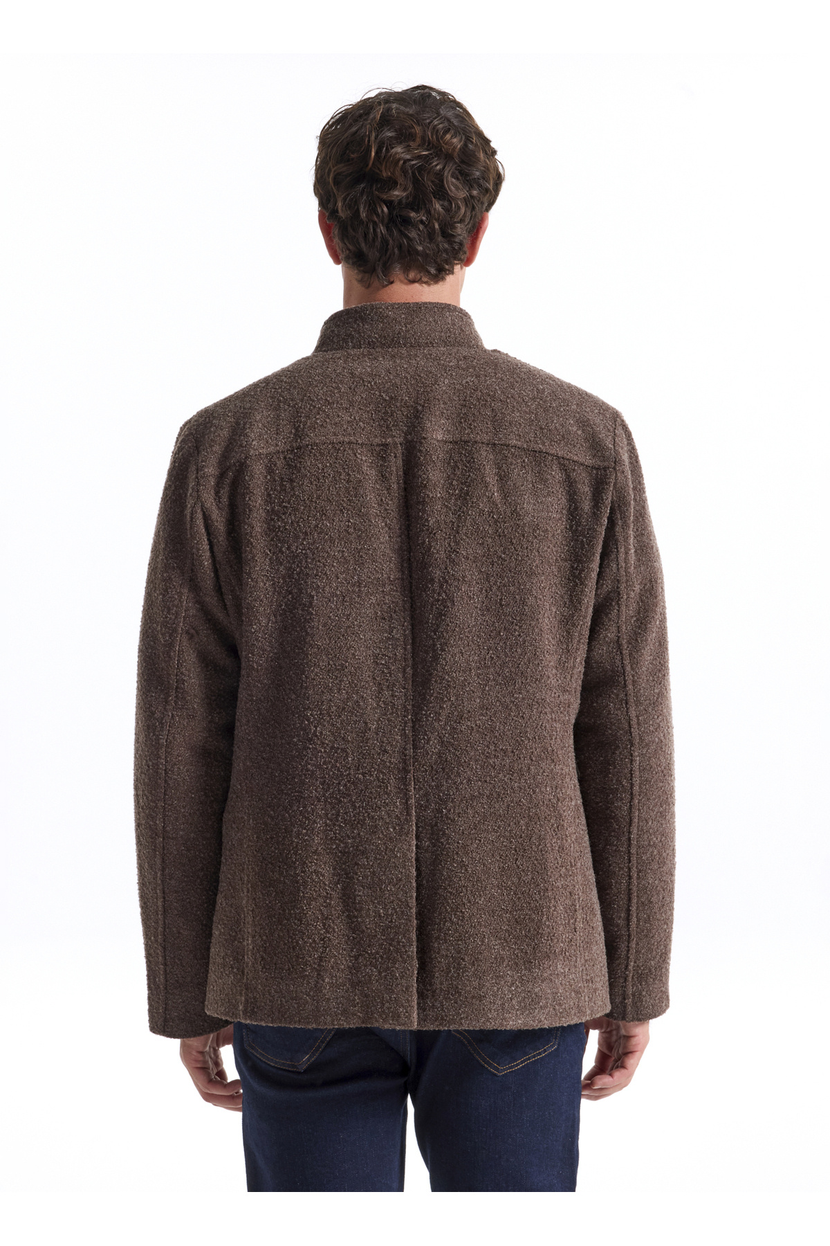 Fabrika Slim Fit Kahve Erkek Düz Ceket F5WM-CKT 2891 görsel 6