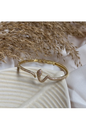 Jiwi Premium Taşlı Yılan Kelepçe