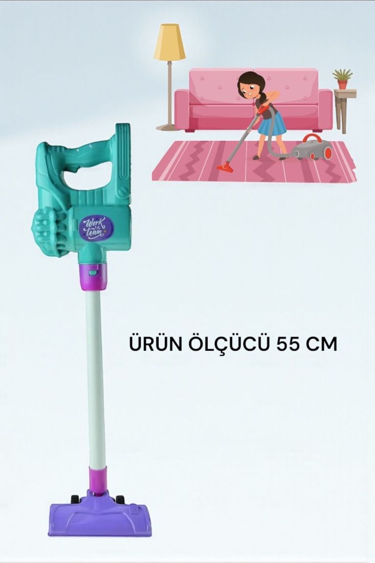 BYCEGU SEVİMLİ DİKEY OYUNCAK SÜPÜRGE BİE ADETTİR 55 CM