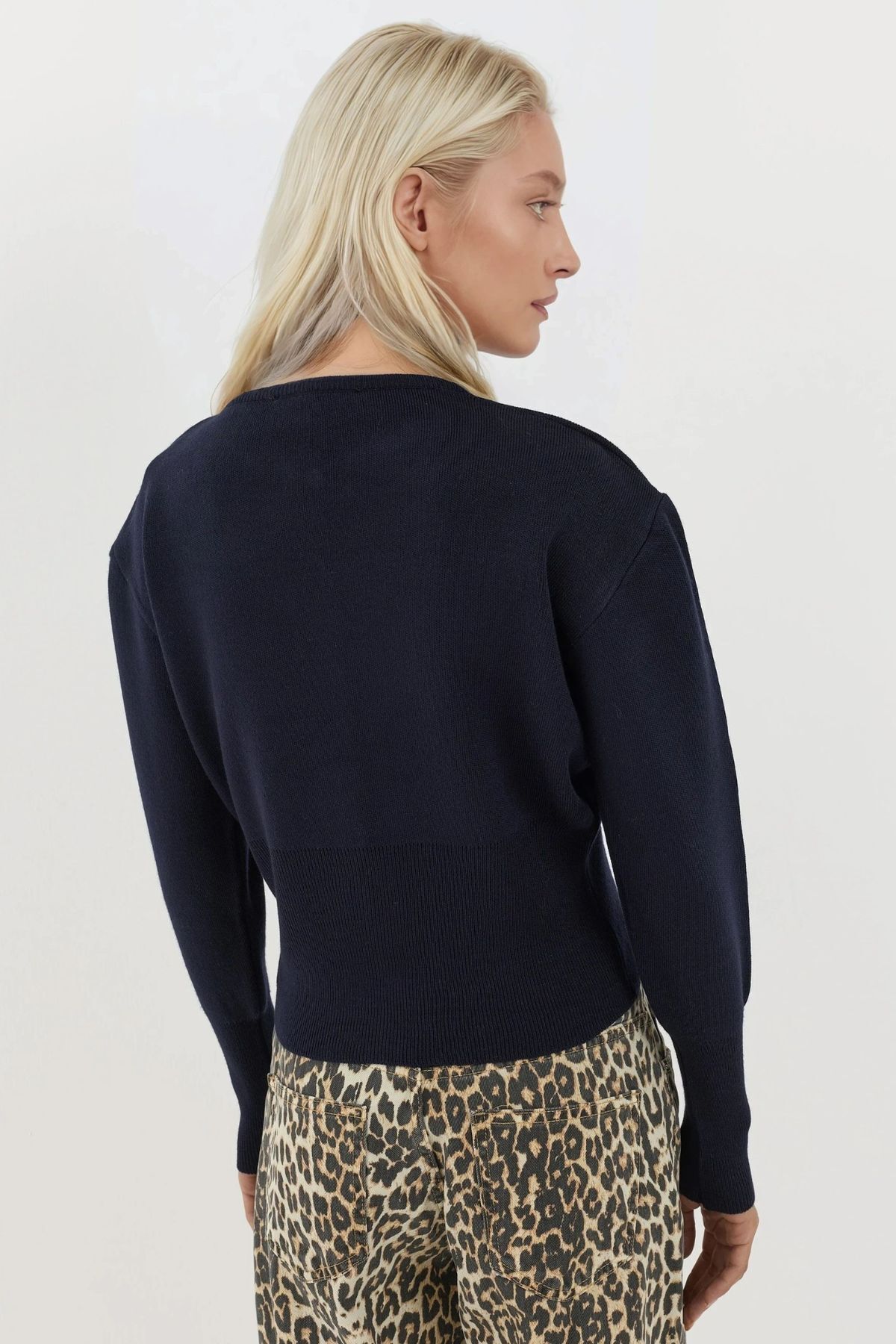 Hiccup Slim Fit Yuvarlak Yaka Örgü Hırka görsel 4