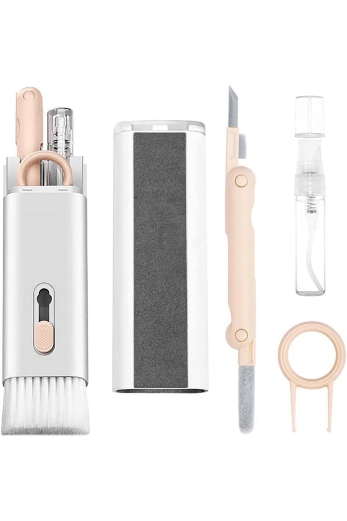 Yıldızan Çok Fonksiyonlu Tablet TV Bilgisayar Ekranı Klavye Kulaklık Temizleme Kiti Fırçalı Tuş Çektirme Apar