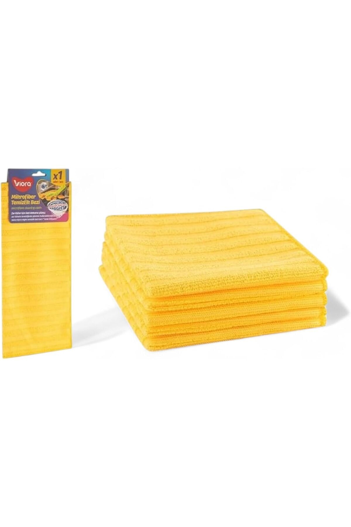 Yıldızan 1 ADET Micro Might Mikrofiber Temizlik Bezi 32x32 cm, Zor Kirler İçin Tasarlanan Etkili ve Çok Yönlü