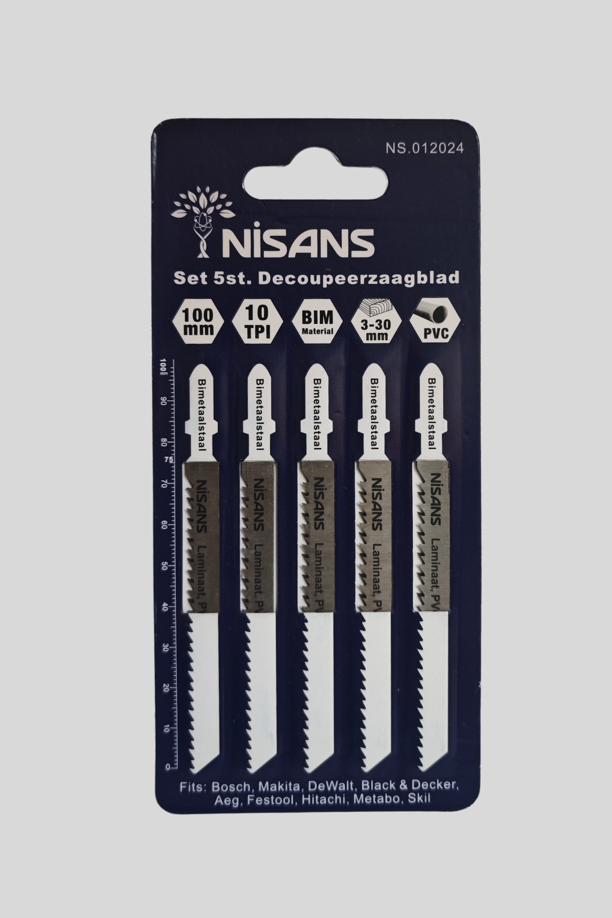 Nisans Premium Dekupaj Testere Bıçakları T101BF – 5’li Set (100mm)