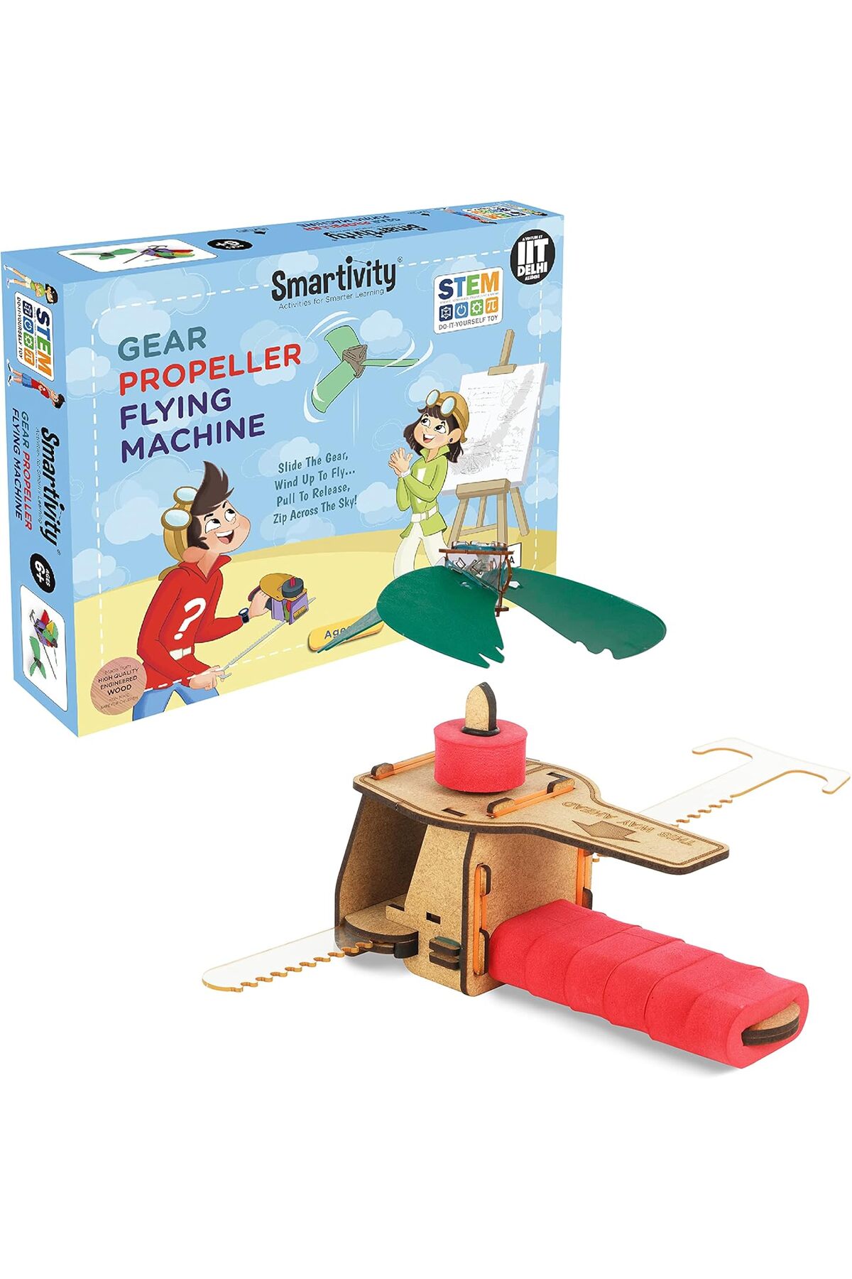 ماکت آموزشی STEM پرنده‌ی پروانه‌ای، اسباب‌بازی سرگرم‌کننده DIY، فعالیت مبتنی بر ساخت