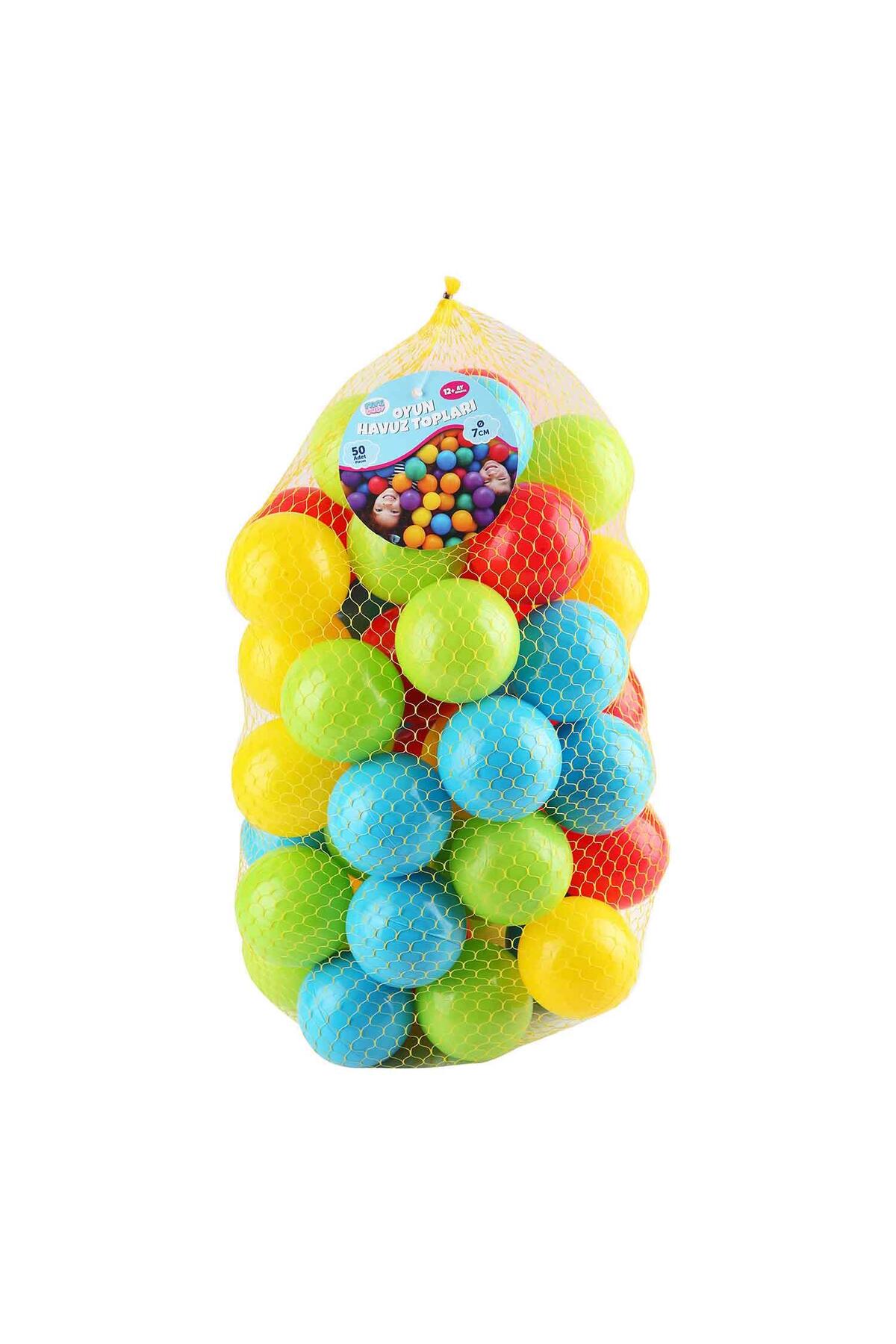 HAK İŞ OYUNCAK Renkli 50’li Oyun Havuzu Topları – 7 cm | Çocuklar İçin Eğlenceli Oyun Seti fotoğrafı 3 (önizleme)