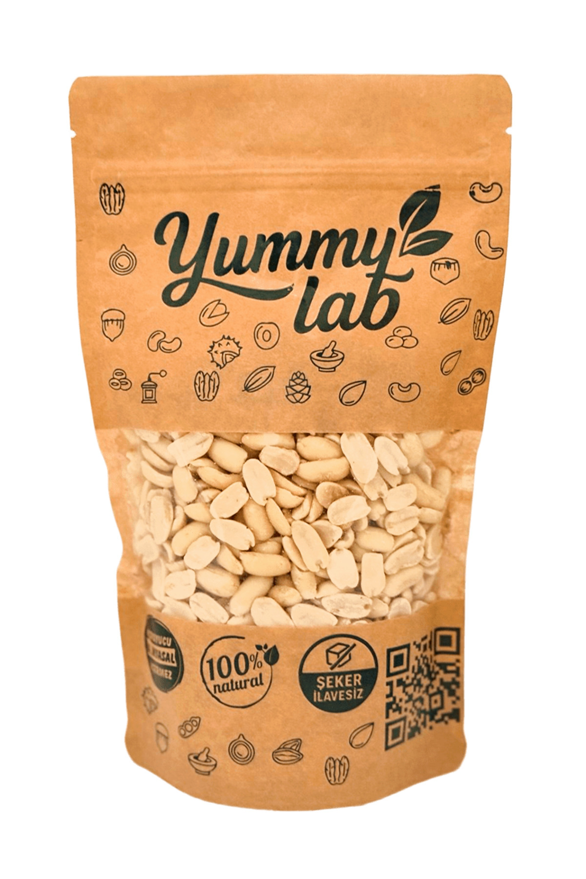YummyLab SOYULMUŞ ÇİĞ İÇ YER FISTIĞI 400 gr