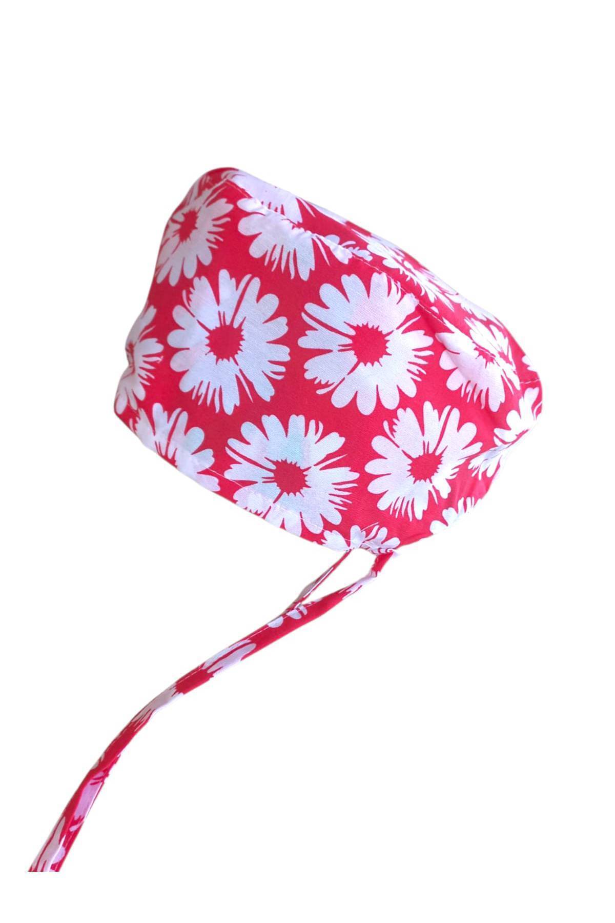 DODO BONE Kırmızı Papatya Cerrahi Bone , Medikal Saç Bonesi , Doktorlar , Diş Hekimleri , Hemşireler , İçin