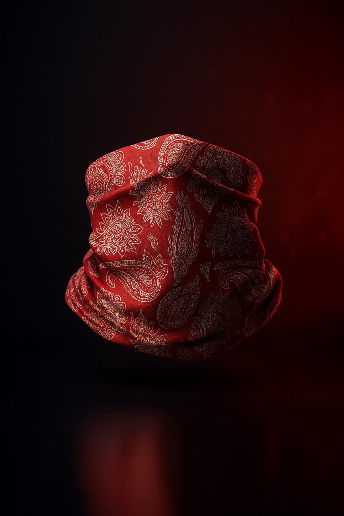 Stylovi Solmaz Kırmızı Paisley Desenli Buff Boyunluk – Esnek Kumaş Unisex Bandana