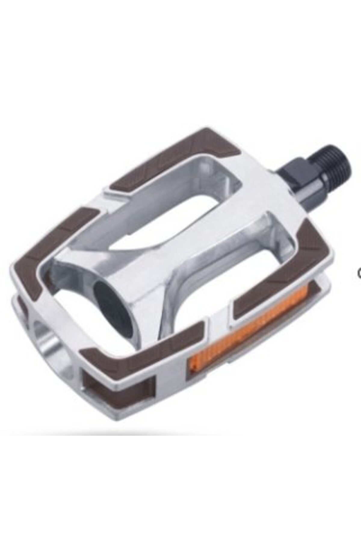 Genel Markalar HF-821 City/Comfort Bisiklet Pedalı – Alüminyum Gövde, Bilyalı, TPR Sırtlı, Gümüş, 108x70mm