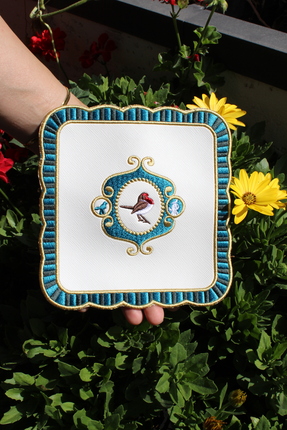 YXL HOME Love Birds Uyumlu Sunumluk 6'lı Kokteyl Peçetesi Kahve Yanı Suni Der...