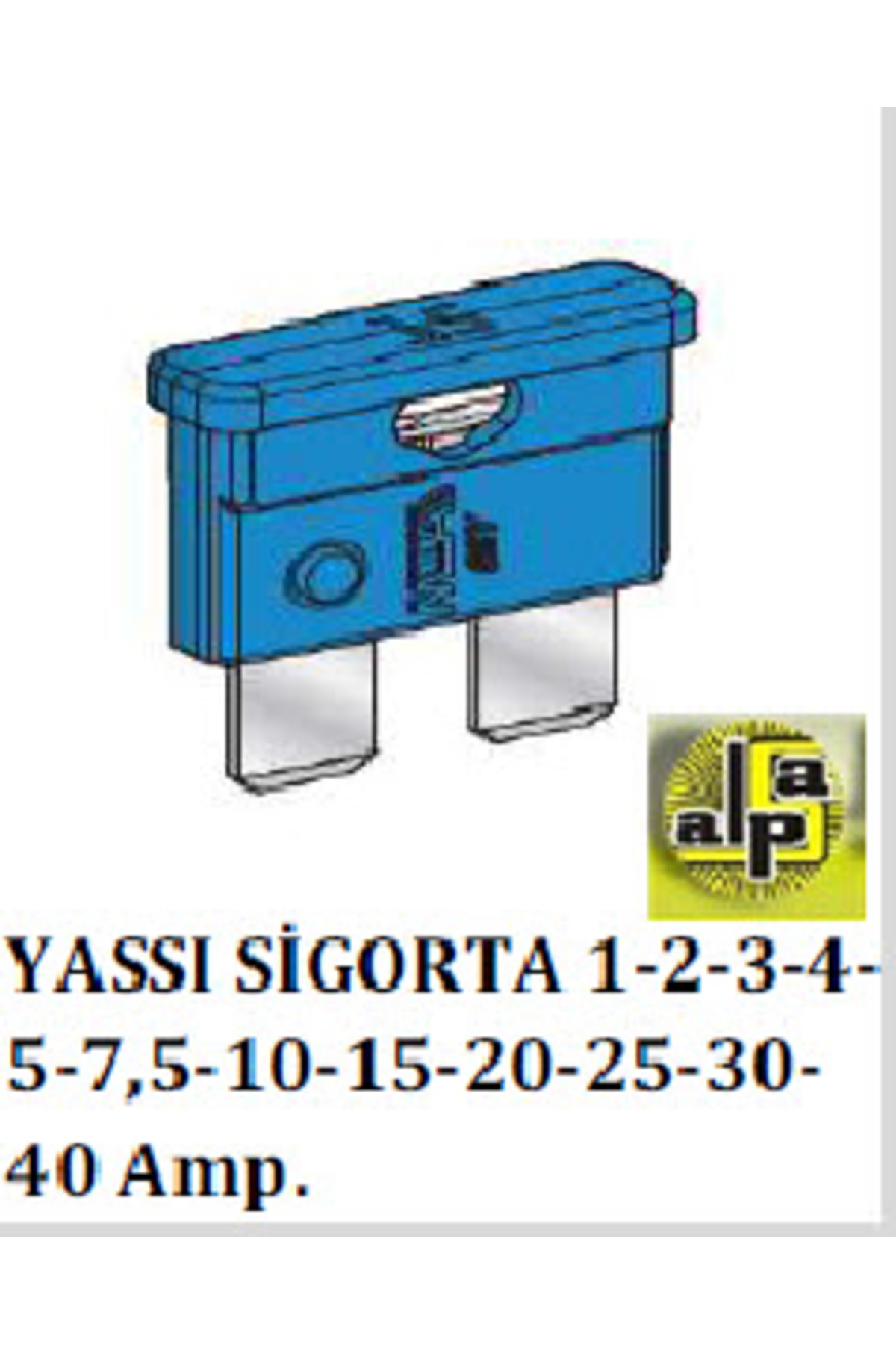 MTA SİGORTA-BIÇAK (x100) 30 AMP YEŞİL - MTA-M0600470