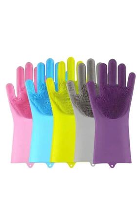 Single Sihirli Eldiven Çok Amaçlı Banyo Tuvalet Mutfak Bulaşık Temizleme Araç...