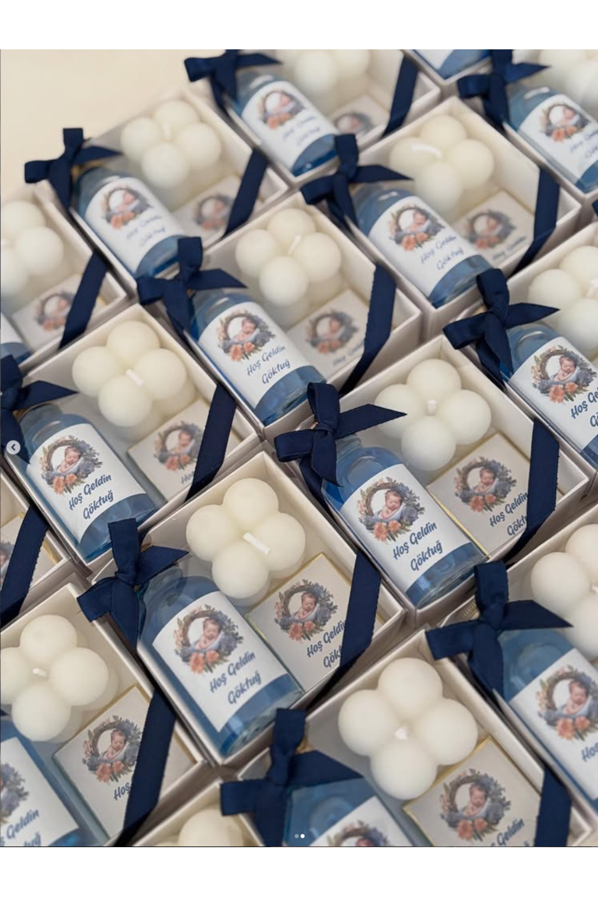 3DLuxeDekor Çikolata Mum Kolonya Hediyelik 10 ADET (Bebek, Söz, Nişan, Kına, Düğün, Mevlid) fotoğrafı 2 (önizleme)