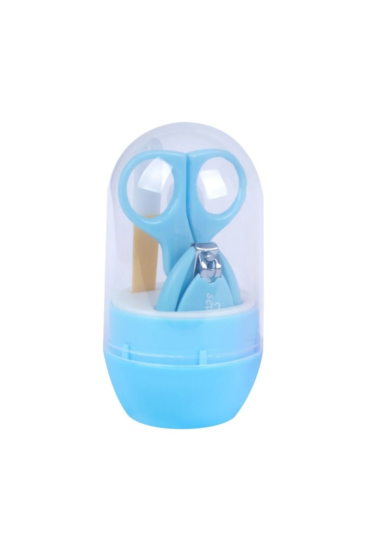 Sevi Bebe Naturel Fırça Tarak +bebek Tırnak Bakım Seti Mavi fotoğrafı 2 (önizleme)