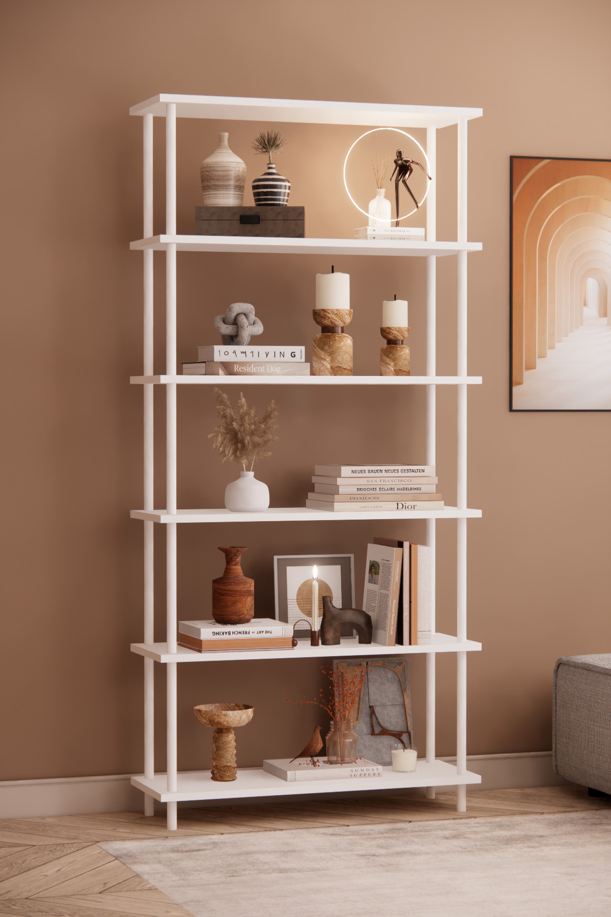 Phobia Solto Home OB44-43 Çevir Kur Modüler 6 Raflı Kitaplık