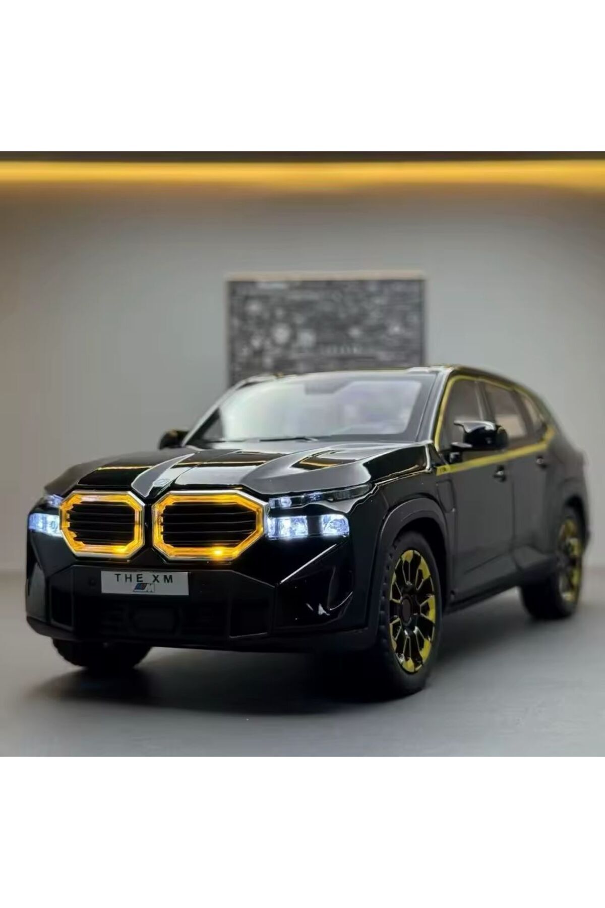 ミニカー BMW_INDEPENDENT scntoys BMW XM Siyah Diecast Model Araba 1:24 Kapılar Bagaj Kaput