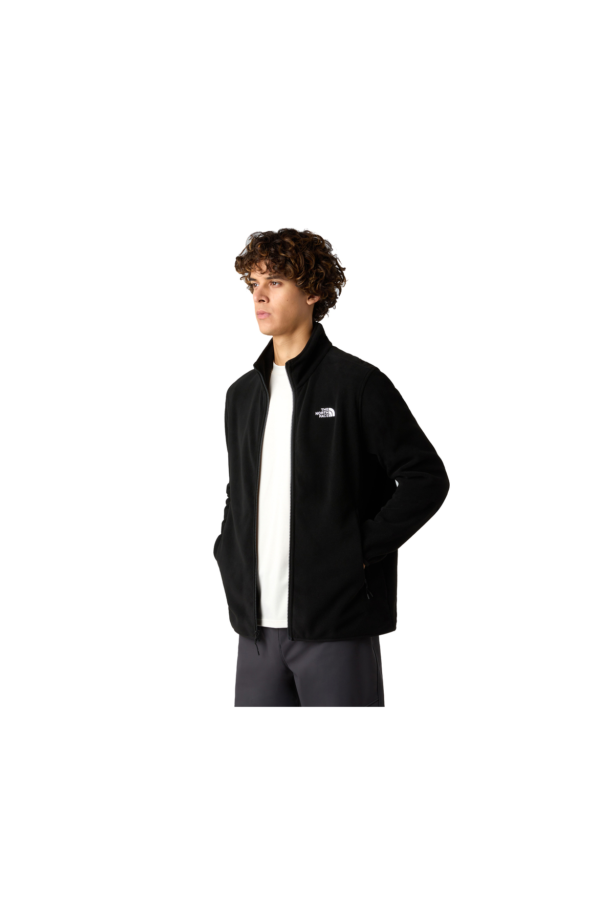 Full Zip Tam Fermuarlı Günlük Kullanıma Uygun Kışlık Polar Sweatshirt Renkli — مشکی TNFWNTRSWEAT-FZ0.1 — تصویر 5 از 6