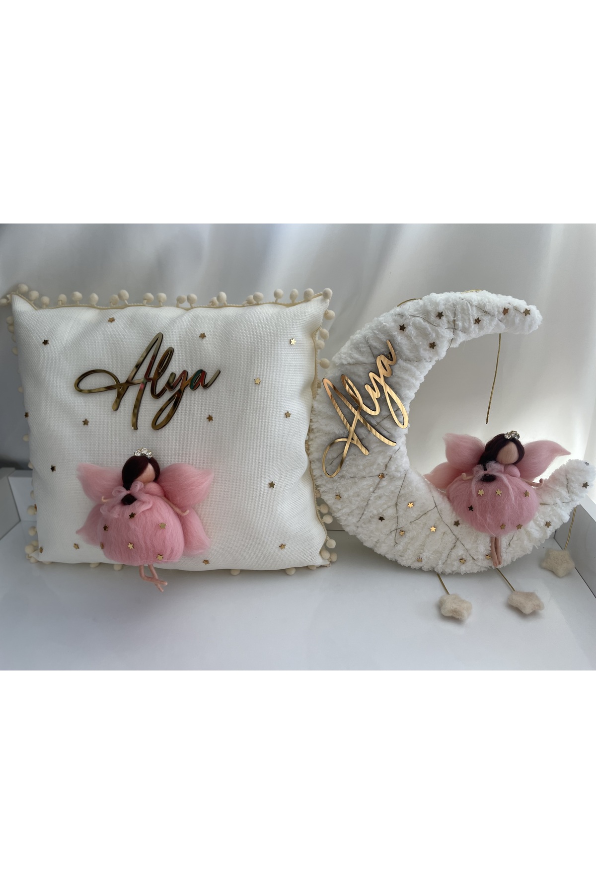 KRVTASARIM Kız bebek odası kapı süsü yastık takımı fotoğrafı 4 (önizleme)