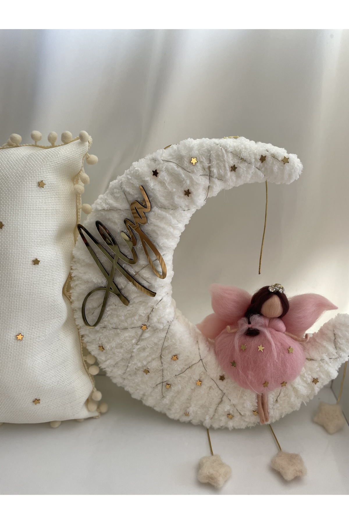 KRVTASARIM Kız bebek odası kapı süsü yastık takımı fotoğrafı 3 (önizleme)