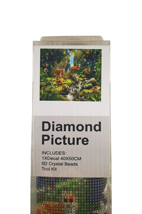 histone 5D Elmas Taş İşleme Kiti 40x50 cm Ormandaki Hayvanlar Desen