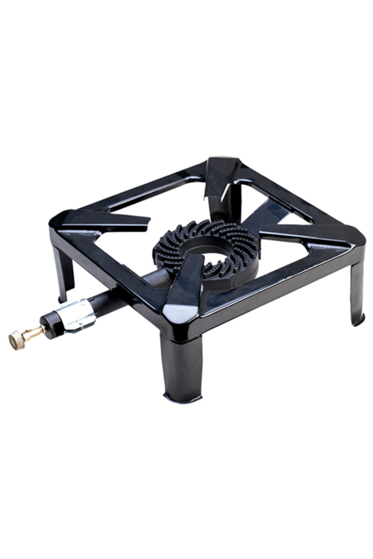 موقد محمول يعمل بالغاز والبروبان والحديد الزهر للاستخدام في الفناء والتخييم في الهواء الطلق مقاس 40 × 40 سم