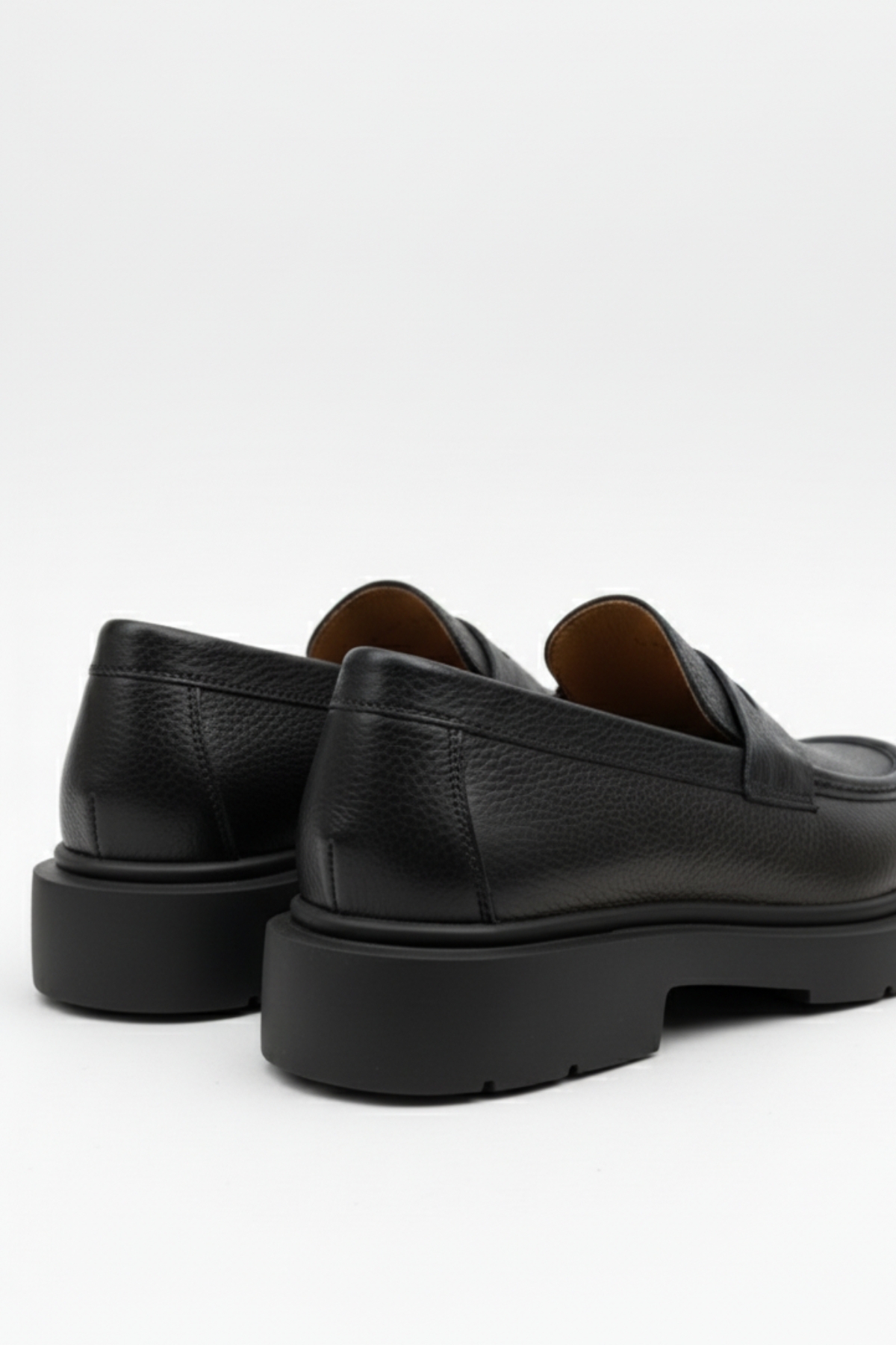 LUSIVE  %100 Hakiki Deri Siyah Günlük Rahat Klasik Erkek Ayakkabı LUASS27AL0058 - Görsel 5