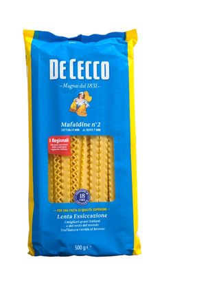 UMAMİCRAFT De Cecco Mafaldine 500 g – İtalyan Makarna, Dalgalı Şerit Form (So...