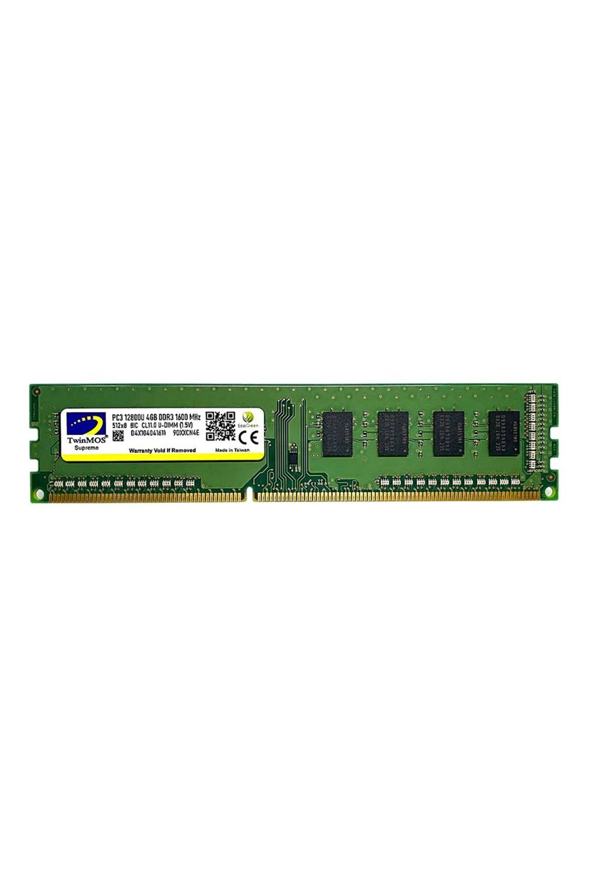 TwinMOS 4GB 1600Mhz 1.5V DDR3 Kutulu PC Bellek (MDD34GB1600D)