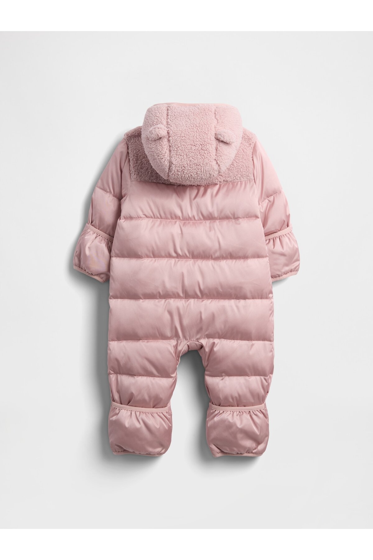 GAP Bebek Pembe Lightweight Şişme Tek Parça Tulum fotoğrafı 3 (önizleme)
