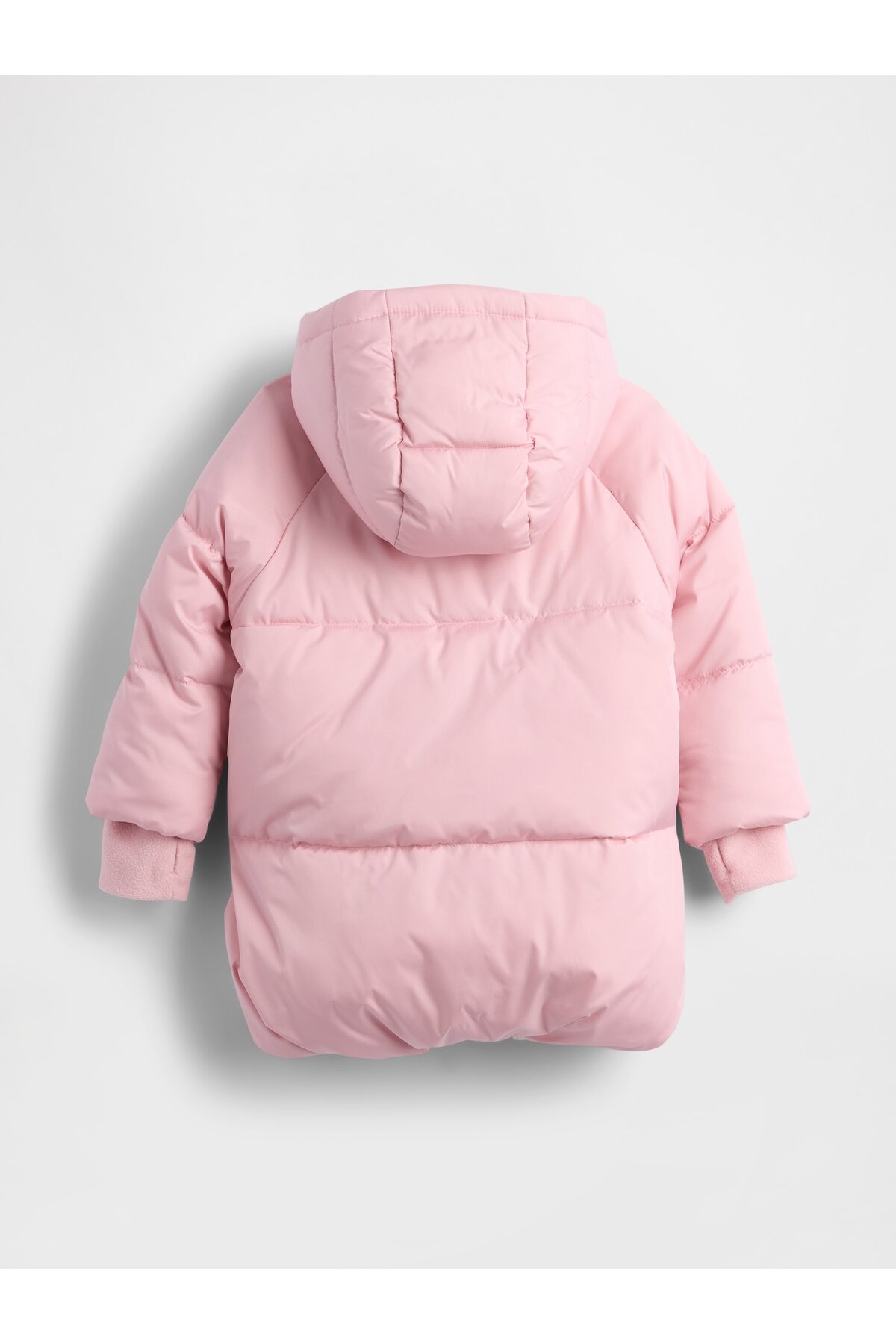 GAP Kız Bebek Pembe Heavyweight Puffer Mont fotoğrafı 2 (önizleme)