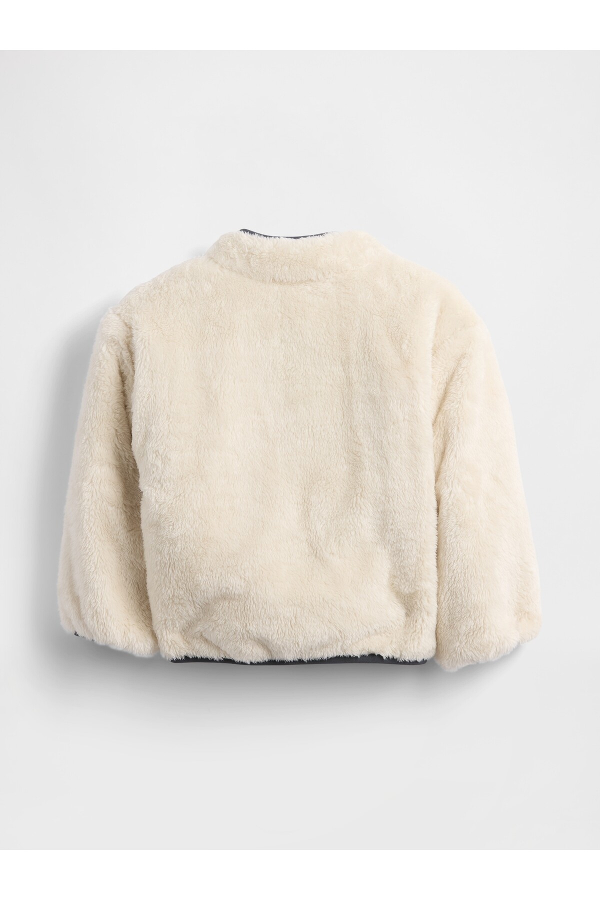 GAP Erkek Bebek Beyaz Lightweight Sherpa Reversible Ceket fotoğrafı 2 (önizleme)