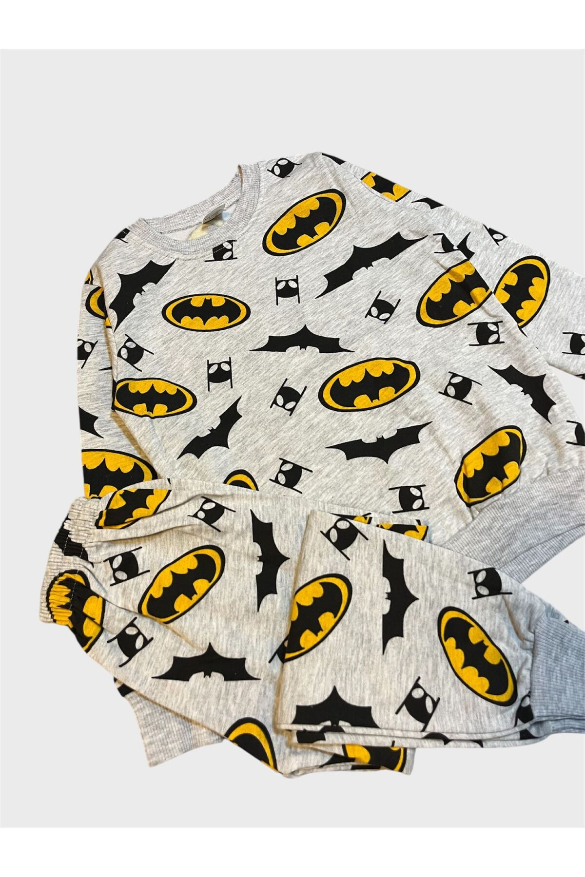 ALİŞ KİDS Erkek Çocuk Pamuklu Şardonlu Gri Uzun Kollu Kışlık Pijama Takımı fotoğrafı 3 (önizleme)