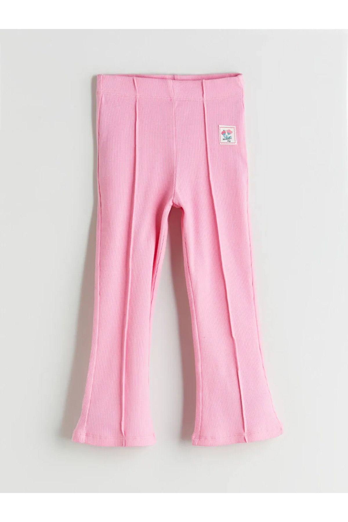 LC Waikiki Beli Lastikli İspanyol Paça Kız Çocuk Tayt fotoğrafı 3 (önizleme)