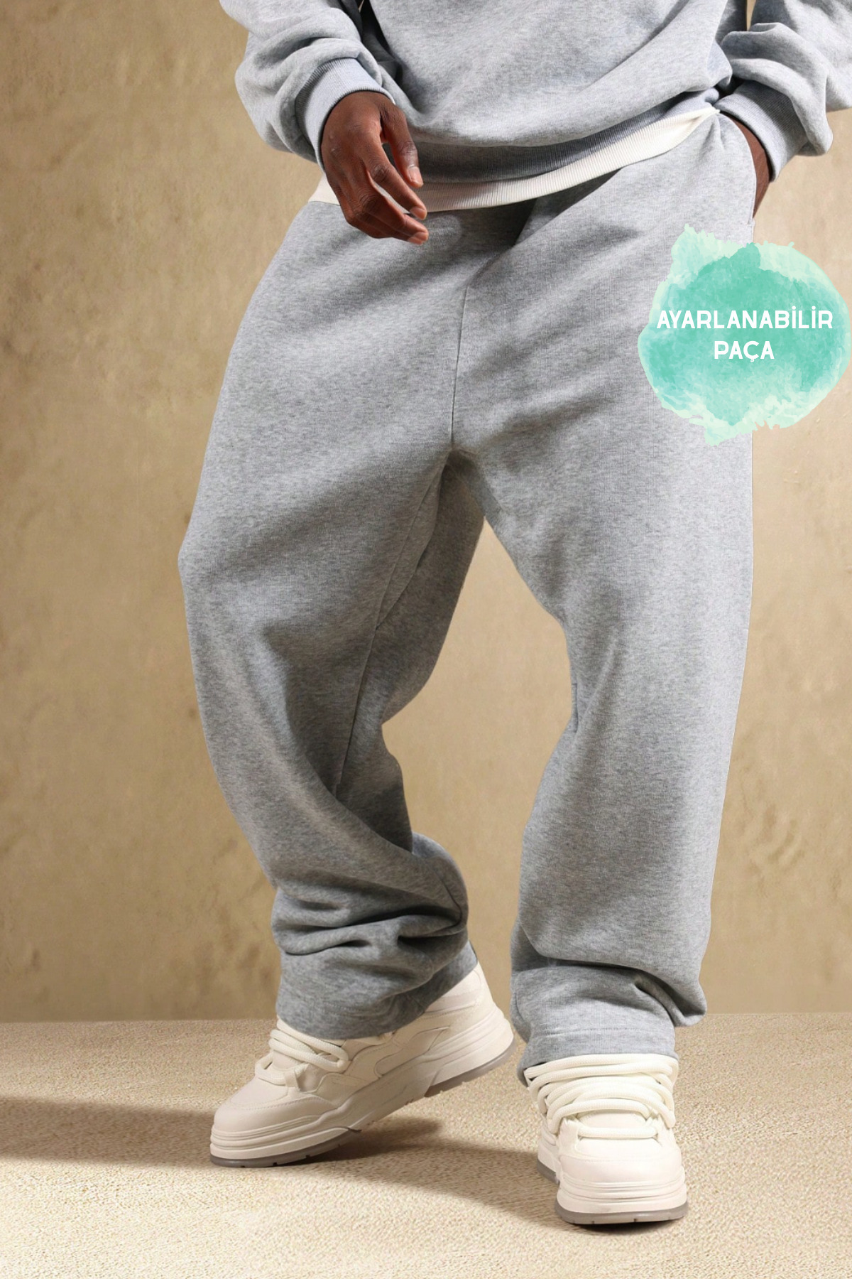 BSBSPOR Baggy Bol Kalıp; İster Jogger Paça İster Bol Düz Paça İçten Lastikli Erkek Kadın görsel 5