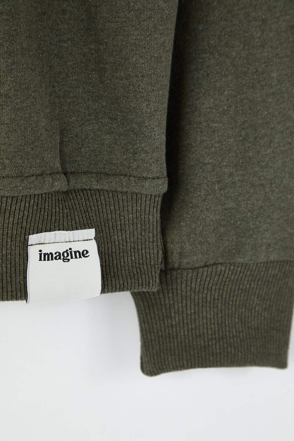 Trendyolmilla  Siyah-Haki 2'li Paket Oversize/Geniş Kesim İçi Polar/Sıcak Tutan Etiketli Sweatshirt TMNAW24SW00001 - Görsel 10