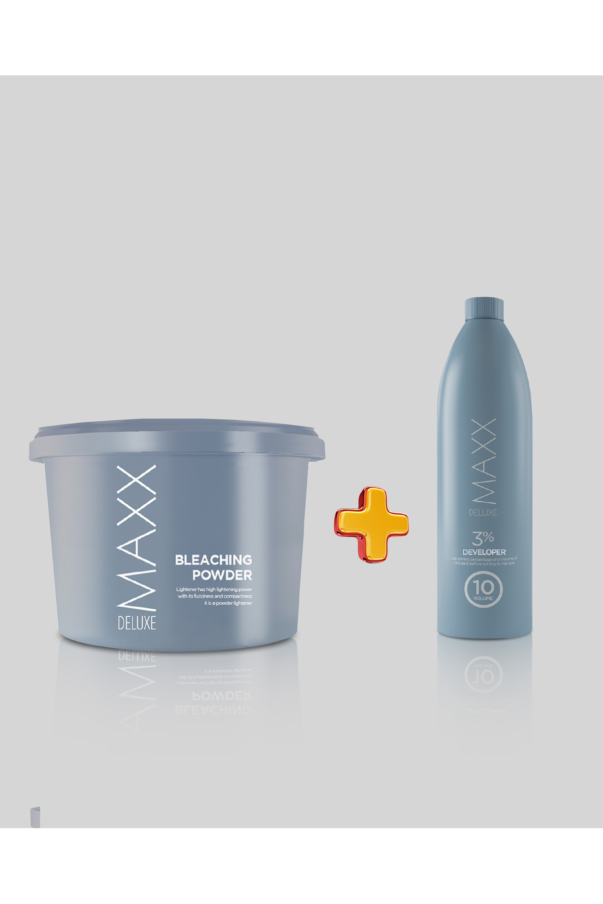 MAXX DELUXE 2'li Paket Oryal Gri 1000 gr - Oksidan 1000 ml 10V