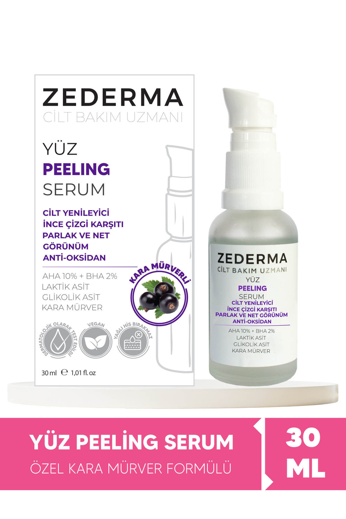 ZEDERMA سرم لایه بردار صورت بنفش و بازسازی پوست و ضد خطوط ریز و ظاهری روشن و شفاف و آنتی اکسیدان — 3