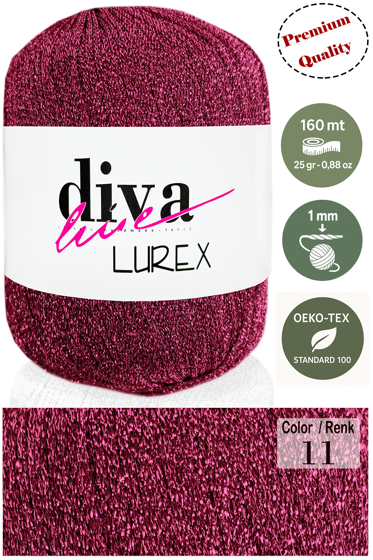 Diva Lurex 11 Fuchsia