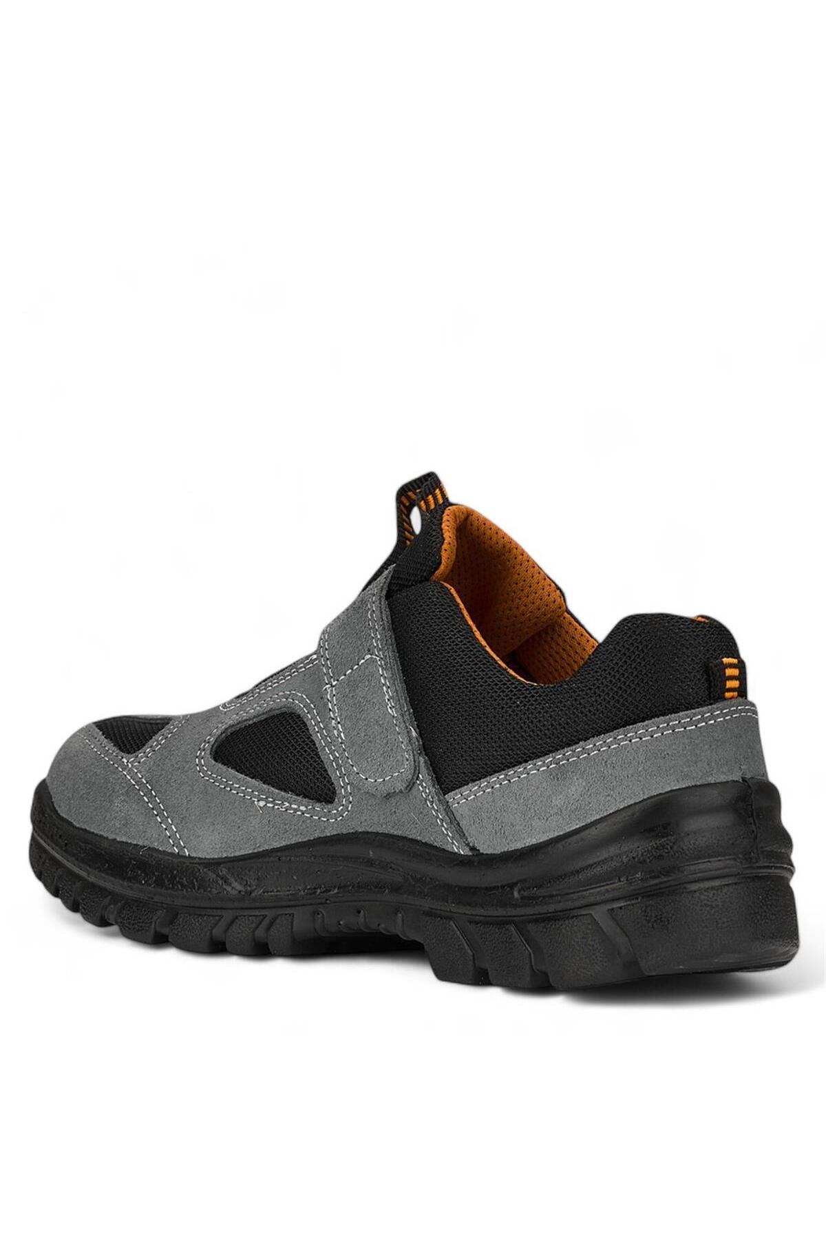 ELDİ  %100 Hakiki Deri Çelik Burunlu İnşaat, Bağ, Bahçe Günlük Kullanım Amaçlı Ayakkabı - Görsel 6