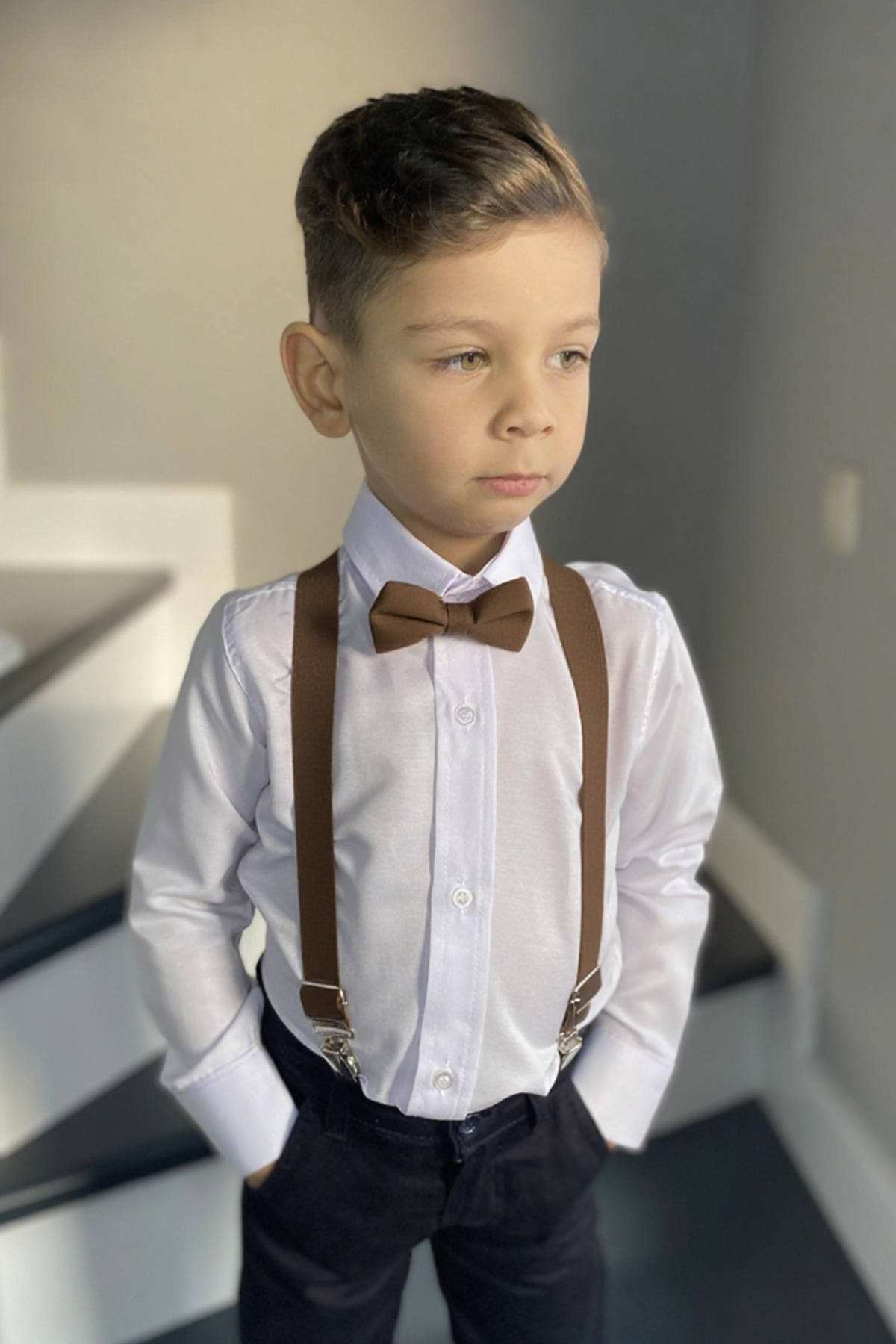 BOY'S SUSPENDERS and BOW TIE 1-12 YEARS OLD COMPATIBLE