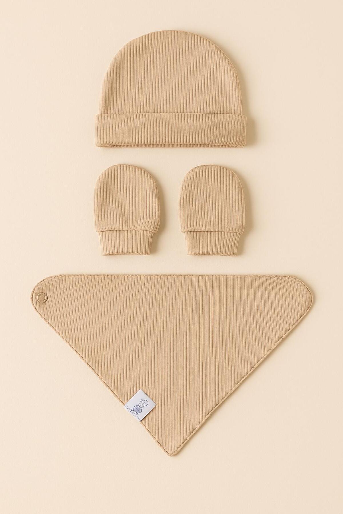 nevrankids Neşeli Bebeklerimiz Zürafa-fil Nakış 5 Parça Hastane Çıkış Seti fotoğrafı 5 (önizleme)