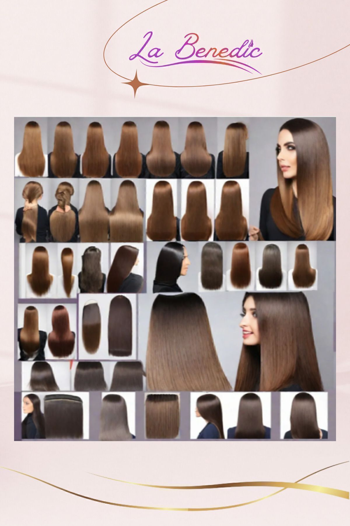 4 Aşamalı Keratin Botox Hızlı Düzleştirici & Bakım Brezilya Fönü Jel Set (KOYU RENKLİ SAÇLAR İÇİN) — 423006-T — تصویر 5 از 7