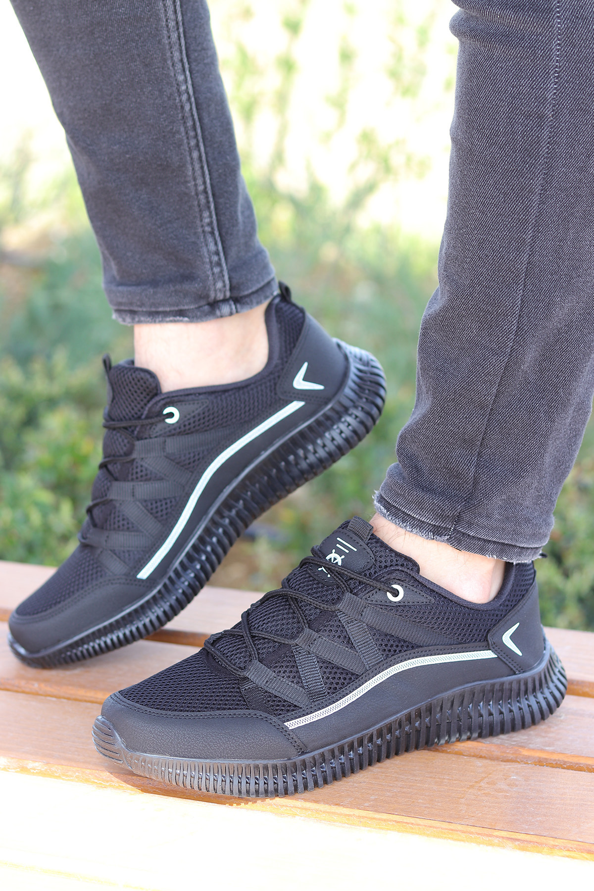 Vojo Zigzag Günlük Rahat Taban Erkek Sneaker Yürüyüş Koşu Spor