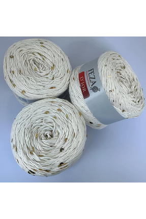 FEZA GROUP Dior Fantezi Pullu El Örgü İpliği, 100 gr, 310 m (1 Adet)305