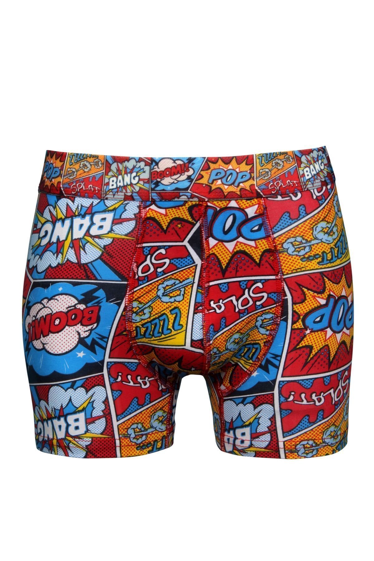 donset Erkek Desenli Boxer - 6'lı Bel Lastiği Kumaş İle Aynı Özel Paketinde görsel 3