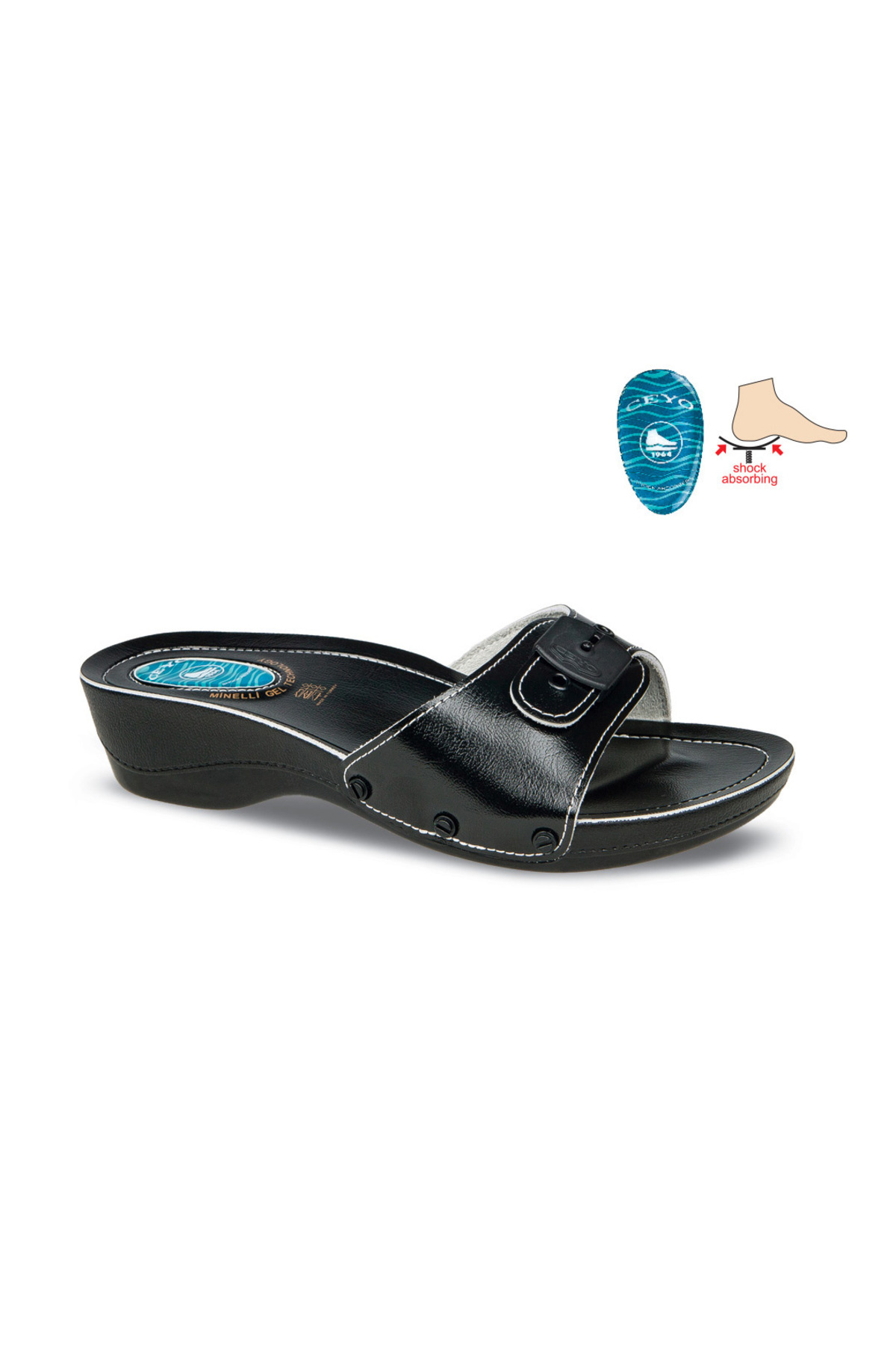Ceyo MINNELI-2 Women’s Orthopedic Turkish Sandal-Dubai Chappal- Soft Gel Technology Heel Everyday Comfort